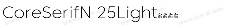 CoreSerifN 25Light字体转换